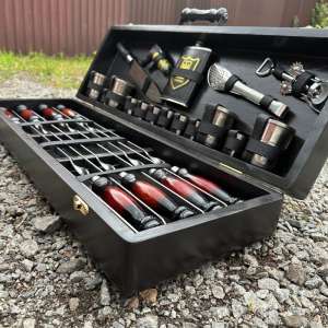 Набір шампурів у дерев'яному кейсі з 29 предметів