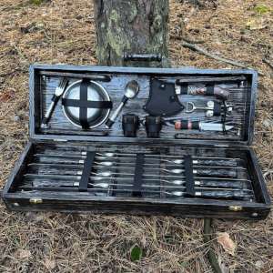 Набір шампурів у дерев'яному кейсі з 43 предметів