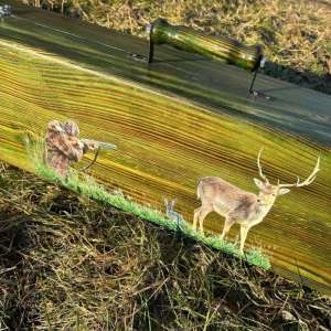 Набір шампурів "Кабан" у дерев'яному кейсі з 11 предметів