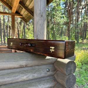 Набір шампурів у дерев'яному кейсі з 23 предметів