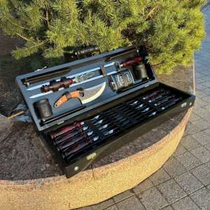 Набір шампурів у дерев'яному кейсі з 20 предметів