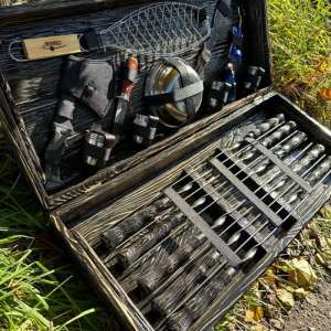 Набір шампурів у дерев'яному кейсі з 36 предметів