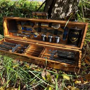 Набір шампурів у дерев'яному кейсі з 30 предметів