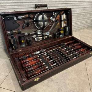 Набір шампурів у дерев'яному кейсі - «ПРИНЦ»